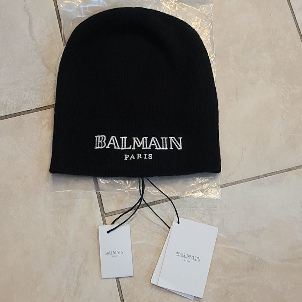 BALMAIN Cashmere Beanie Hat